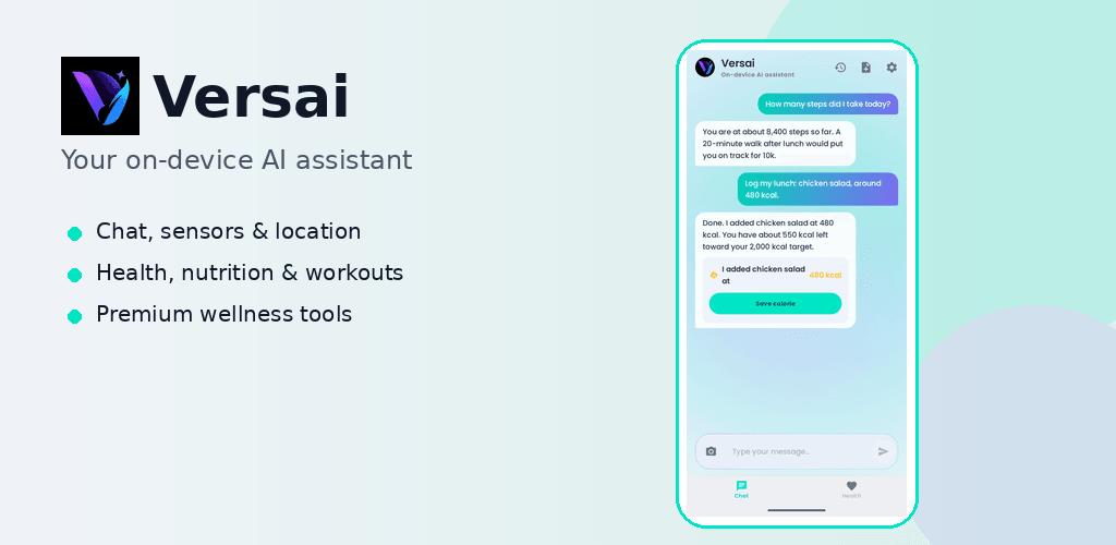 Versai, your on-device AI assistant